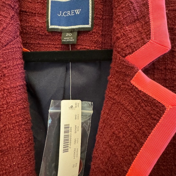 NWT J Crew Schoolboy Blazer - size 20 - Picture 2 of 5